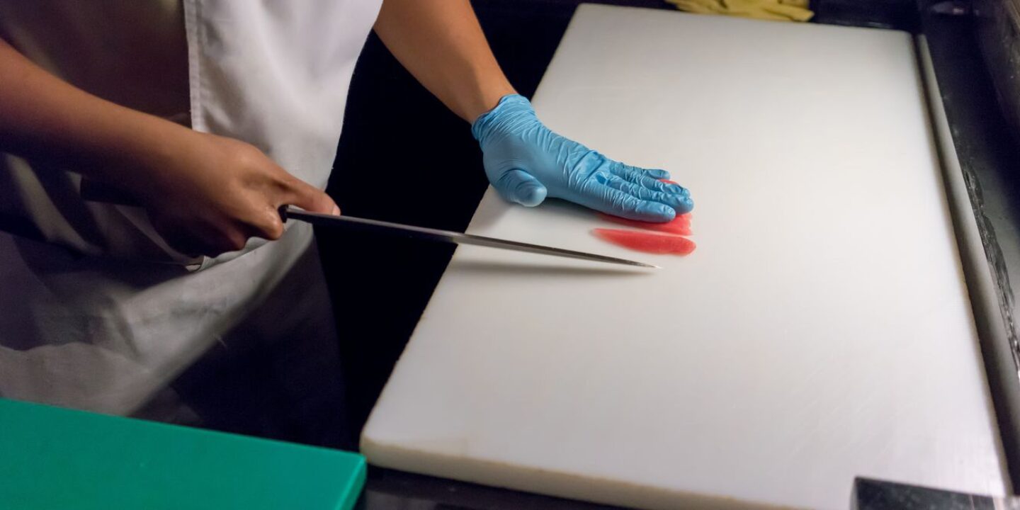 food prep cutting counter