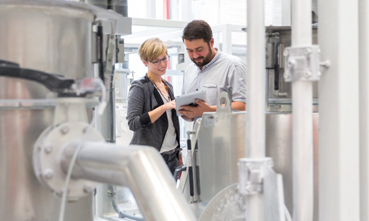 coworkers looking for download brochure
